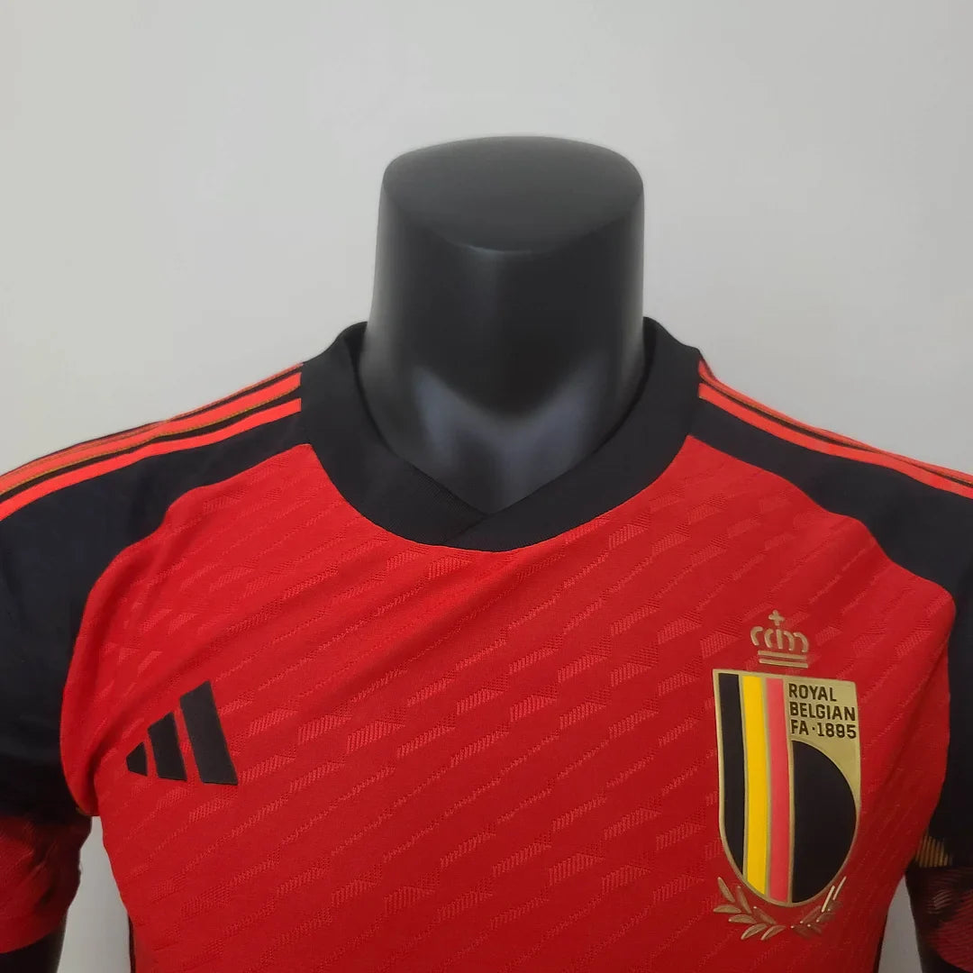 2022 FIFA World Cup Belgium Home Soccer Shirt - Player Version