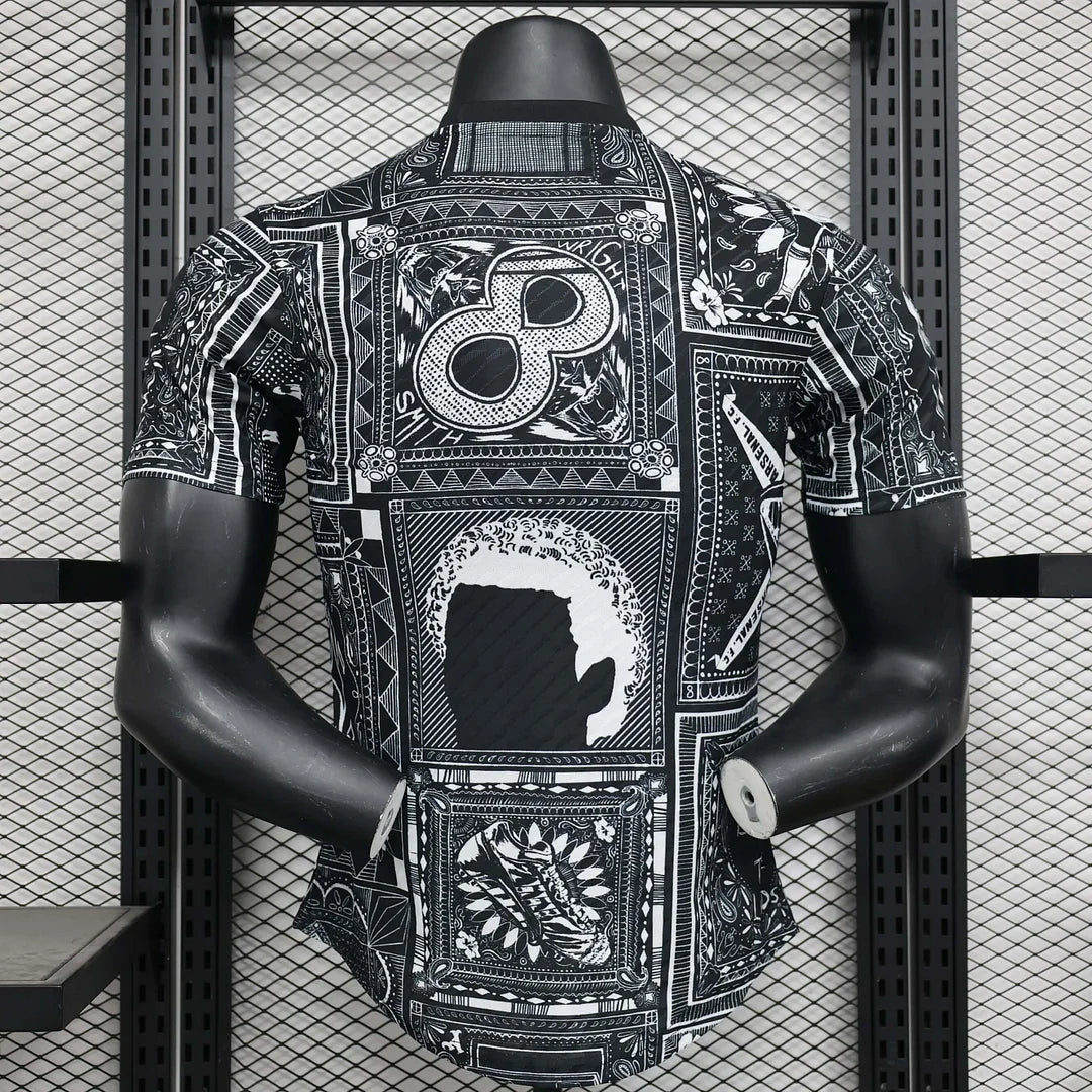 2024/2025 Arsenal Black pre-match Football Shirt 1:1 Thai Quality - Player Version