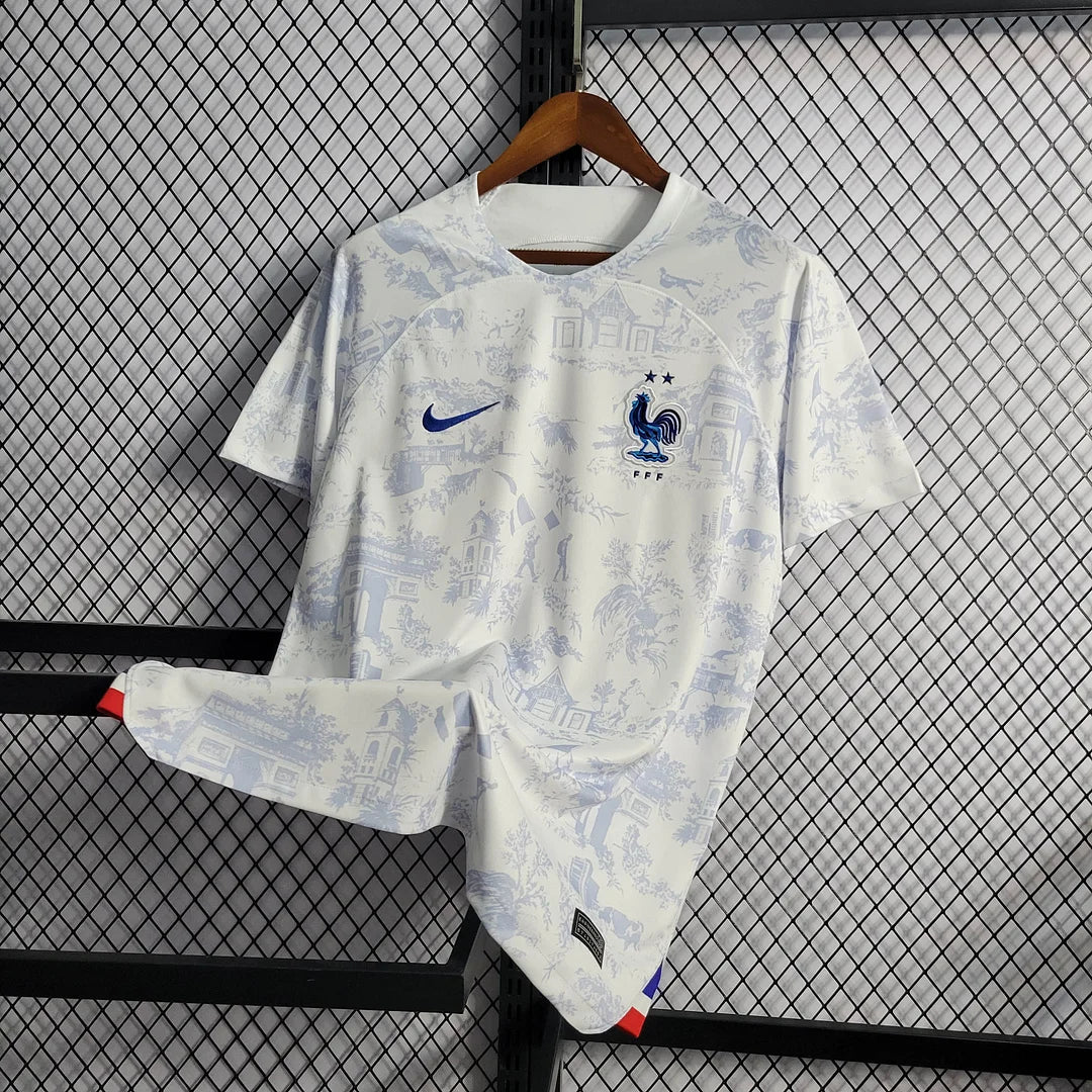 2022 FIFA World Cup France Away Football Shirt White