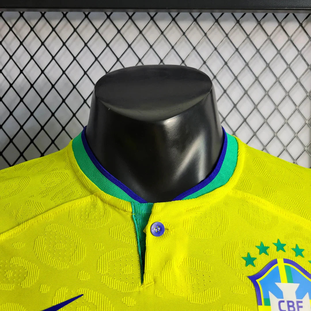 2022 World Cup Brazil Home Soccer Jersey - Player Version