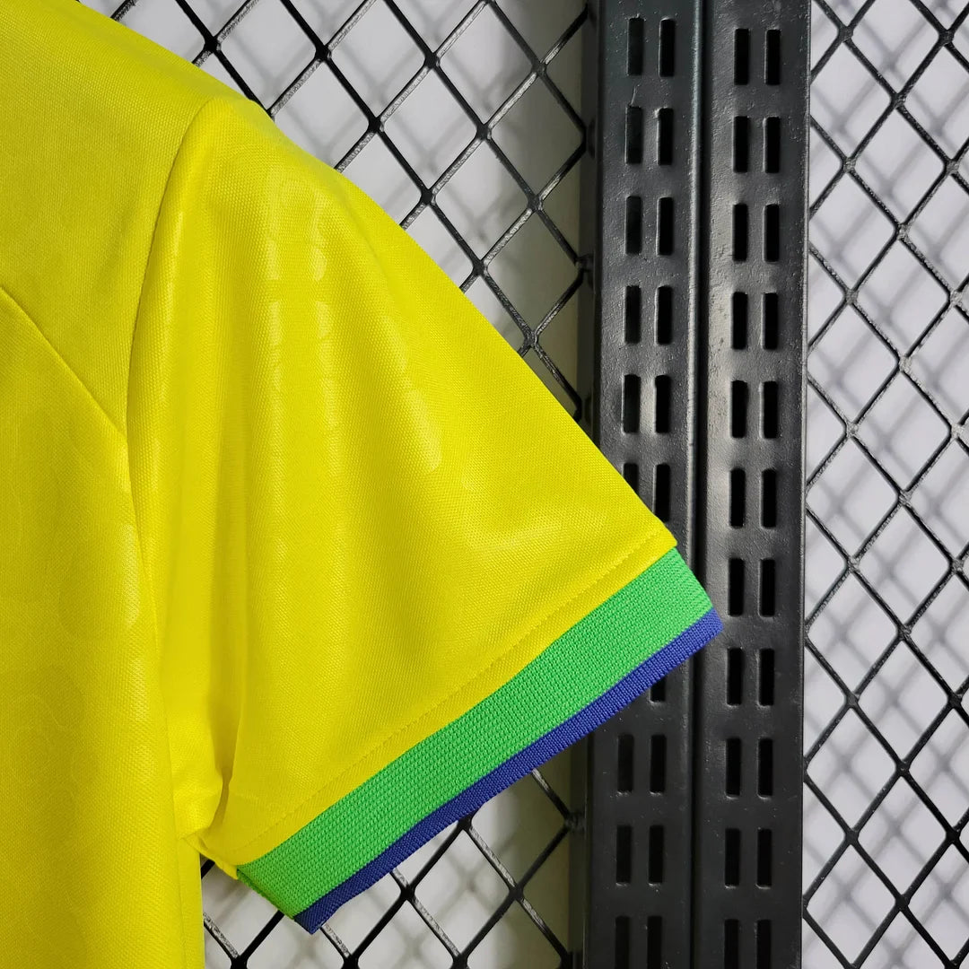 2022 World Cup Brazil Kids Size Home Soccer Jersey