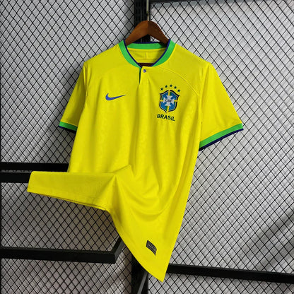 2022 World Cup Brazil Home Soccer Jersey